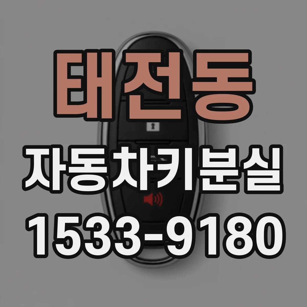 태전동 자동차키분실