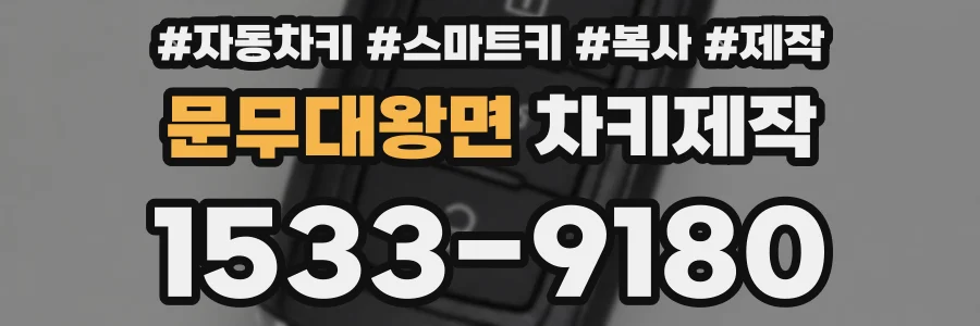 문무대왕면 차키제작