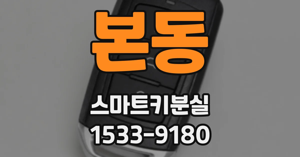 본동 스마트키분실