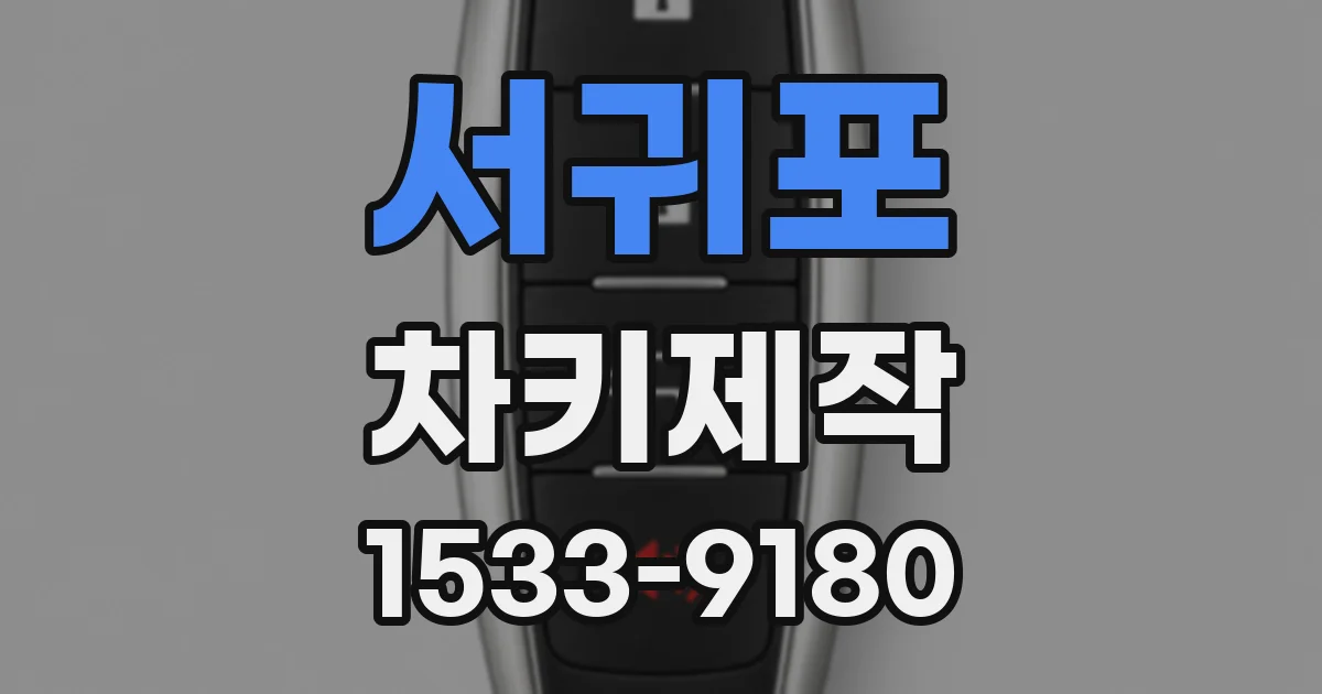 서귀포 차키제작