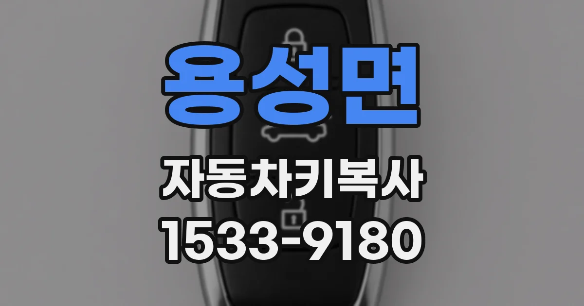 용성면 자동차키복사