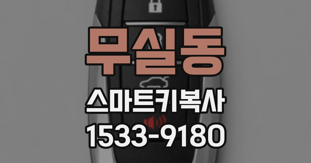무실동 스마트키복사