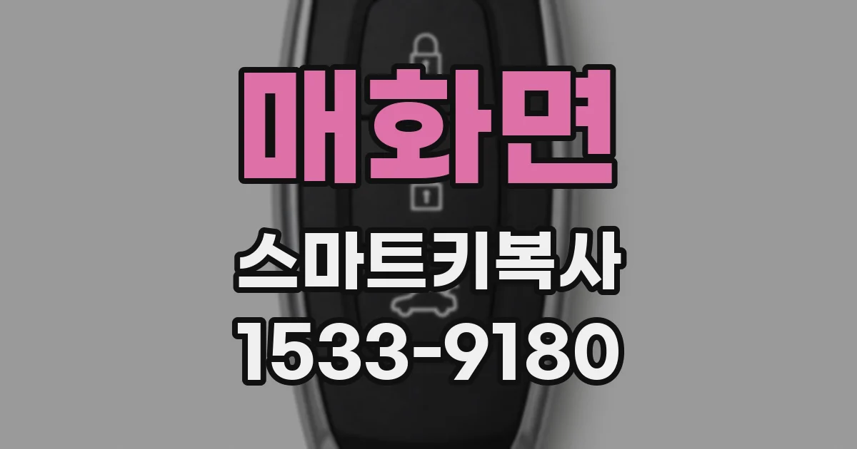 매화면 스마트키복사