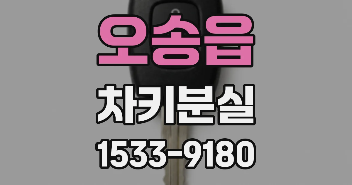 오송읍 차키분실