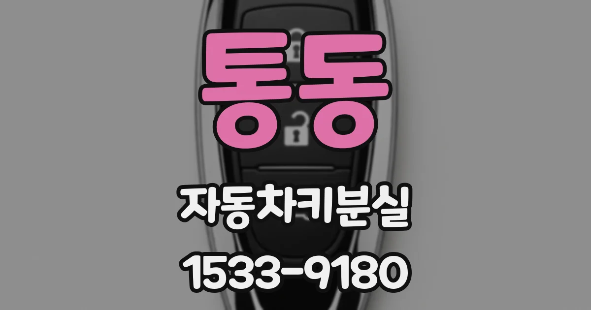 통동 자동차키분실