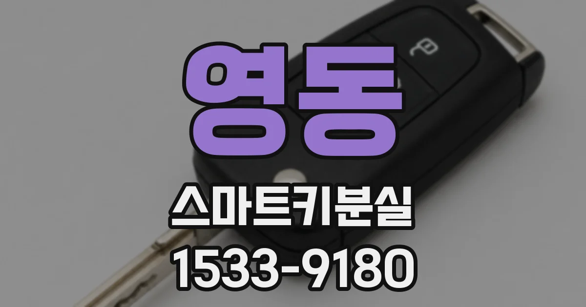 영동 스마트키분실
