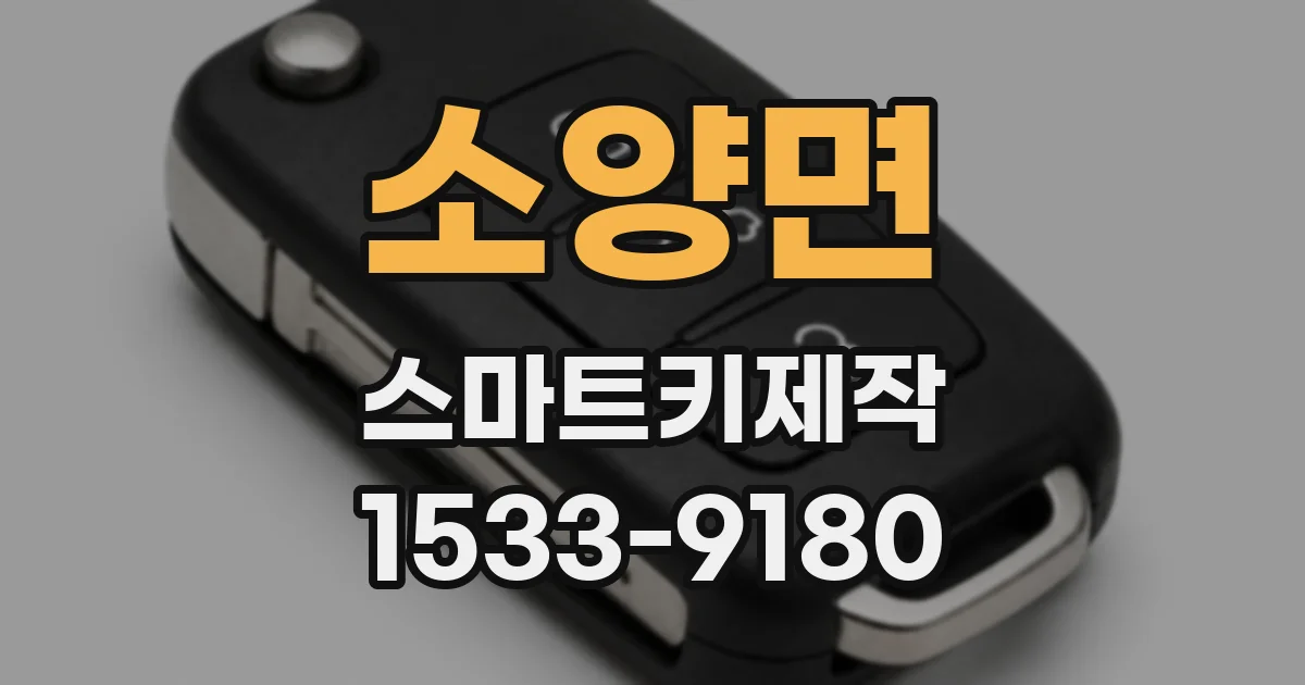 소양면 스마트키제작