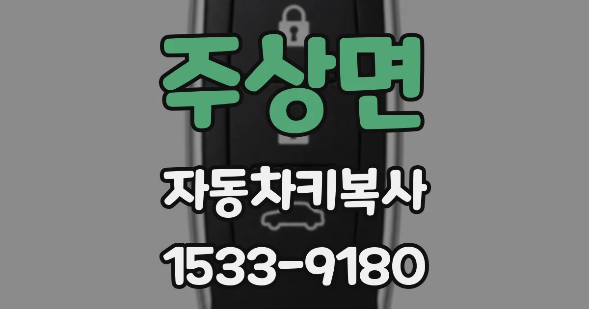 주상면 자동차키복사