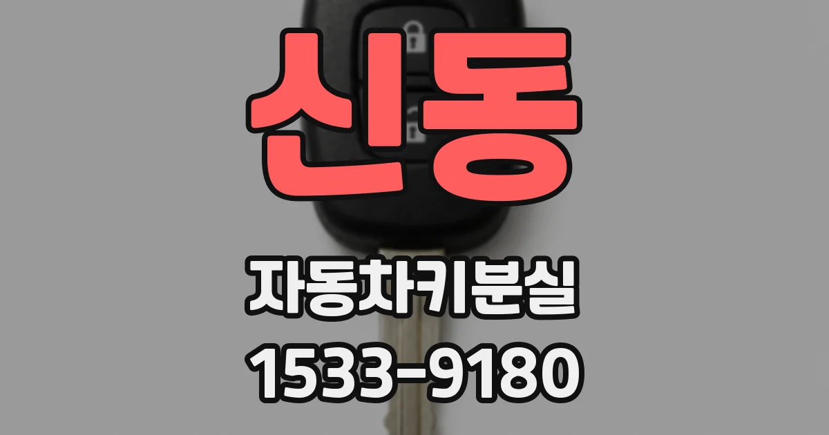 신동 자동차키분실