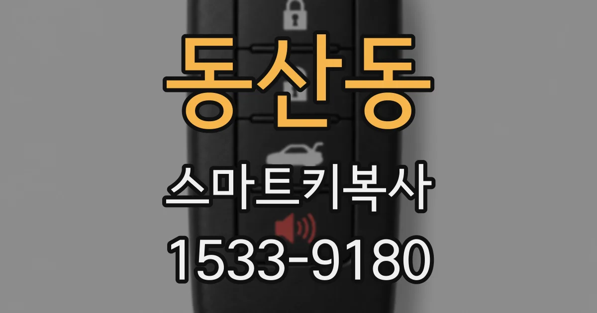 동산동 스마트키복사