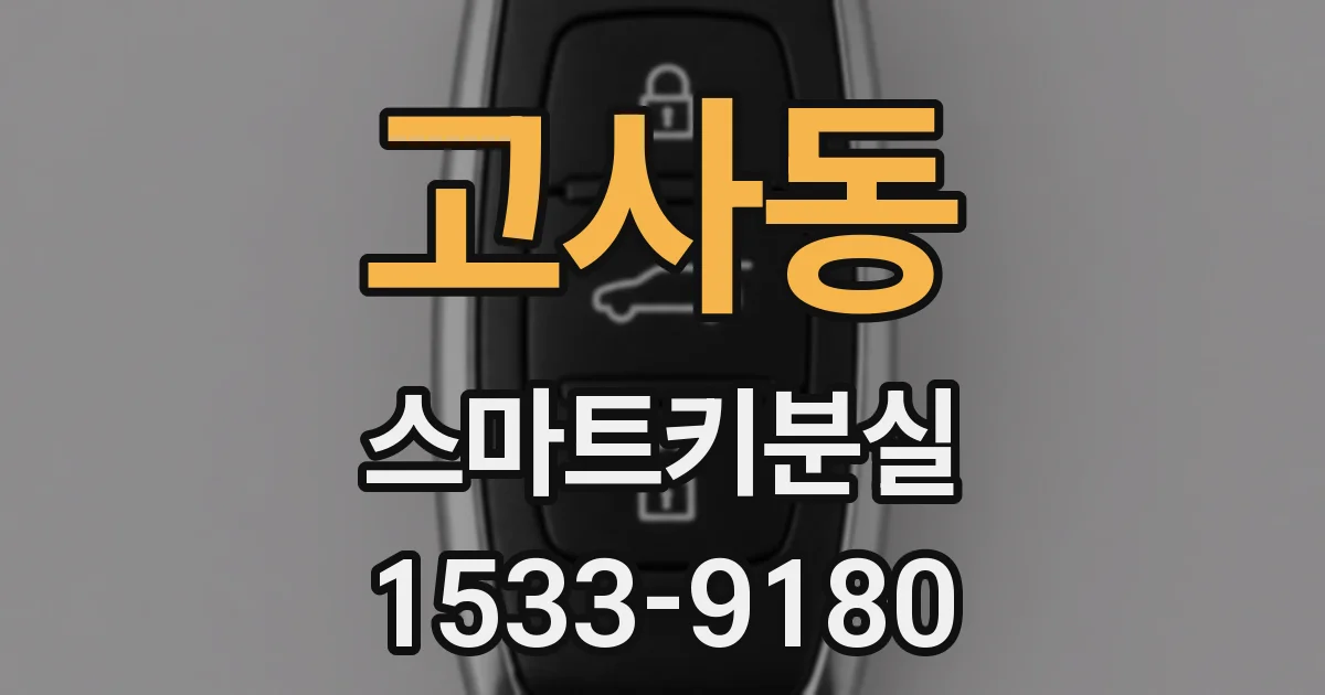 고사동 스마트키분실