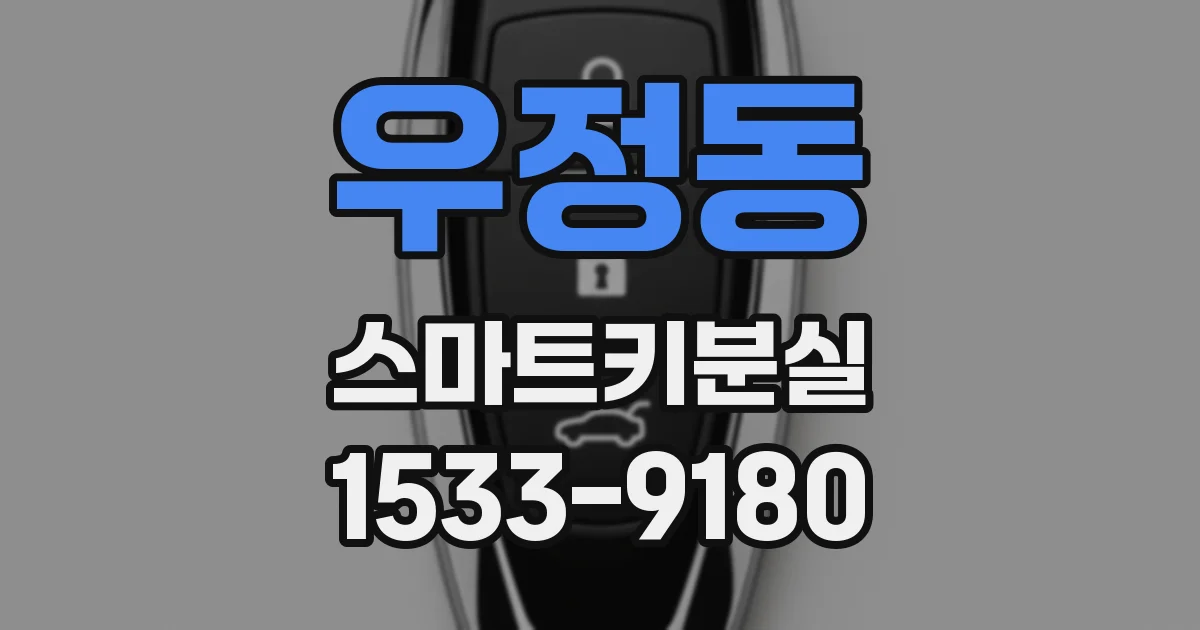 우정동 스마트키분실