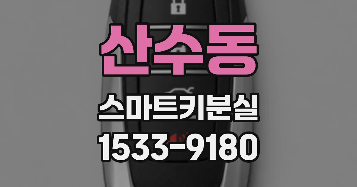 산수동 스마트키분실