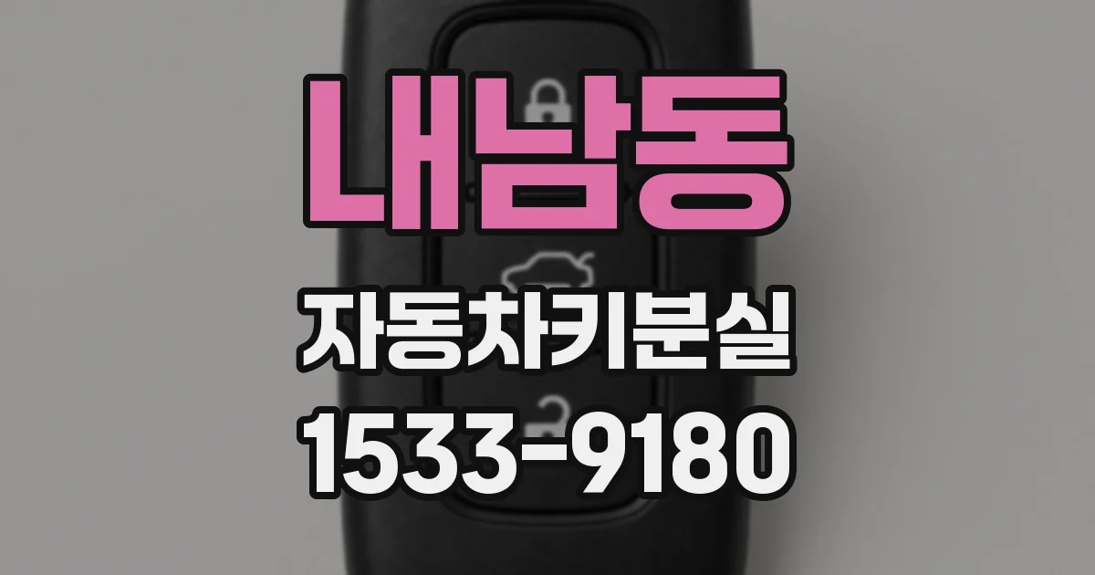 내남동 자동차키분실