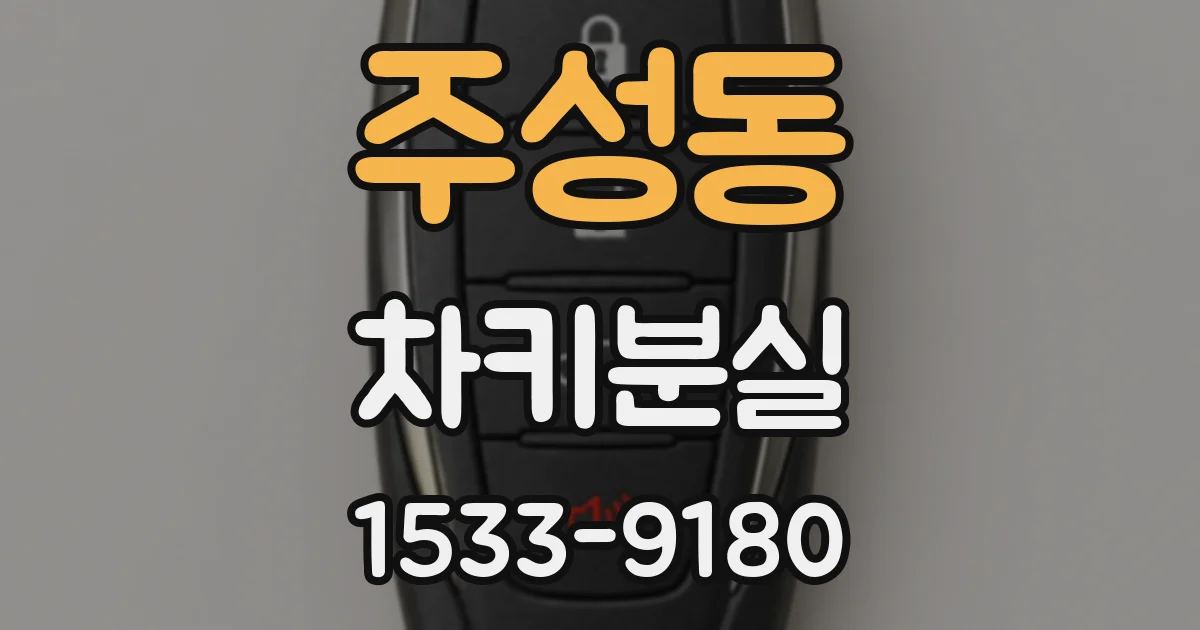 주성동 차키분실
