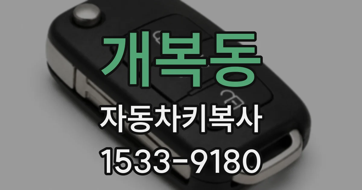 개복동 자동차키복사