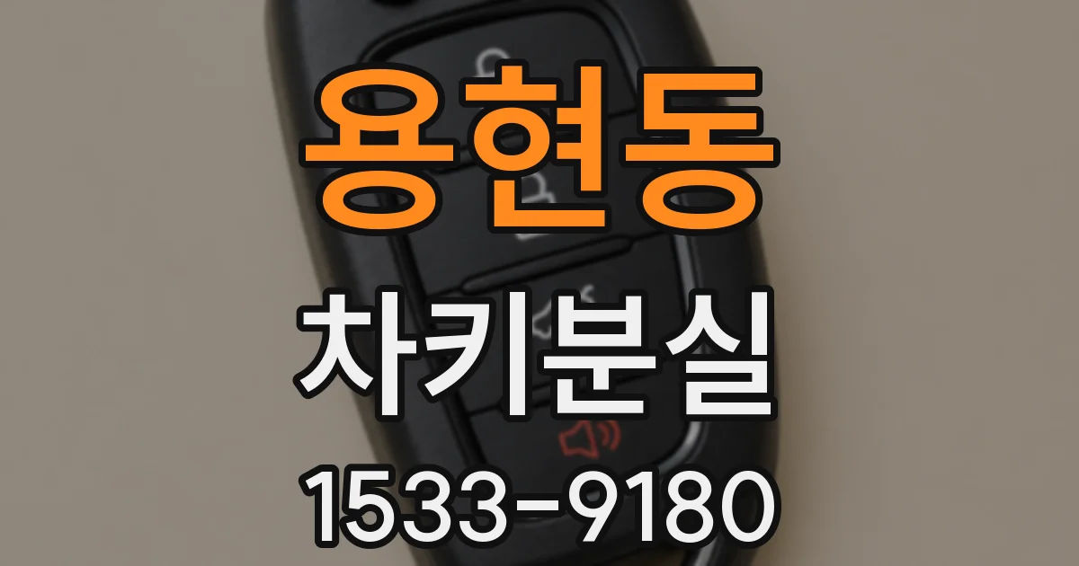 용현동 차키분실