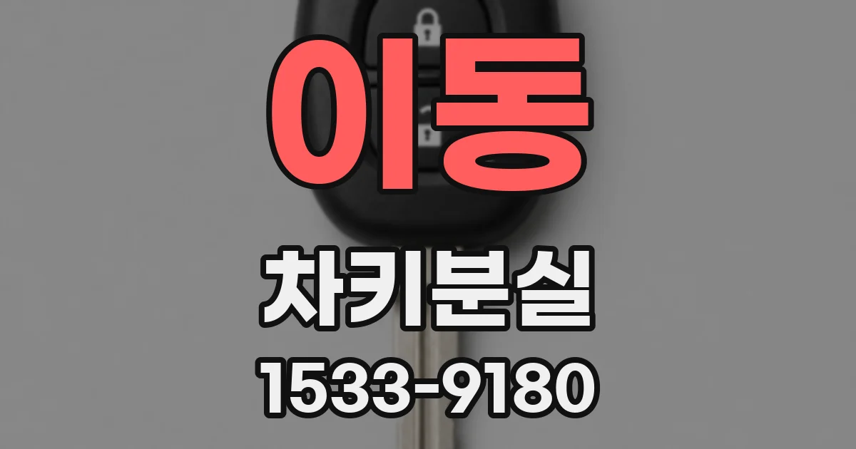 이동 차키분실