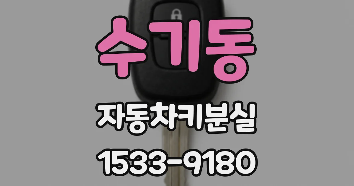 수기동 자동차키분실