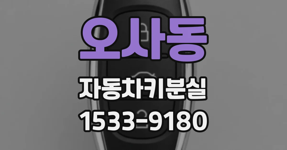 오사동 자동차키분실