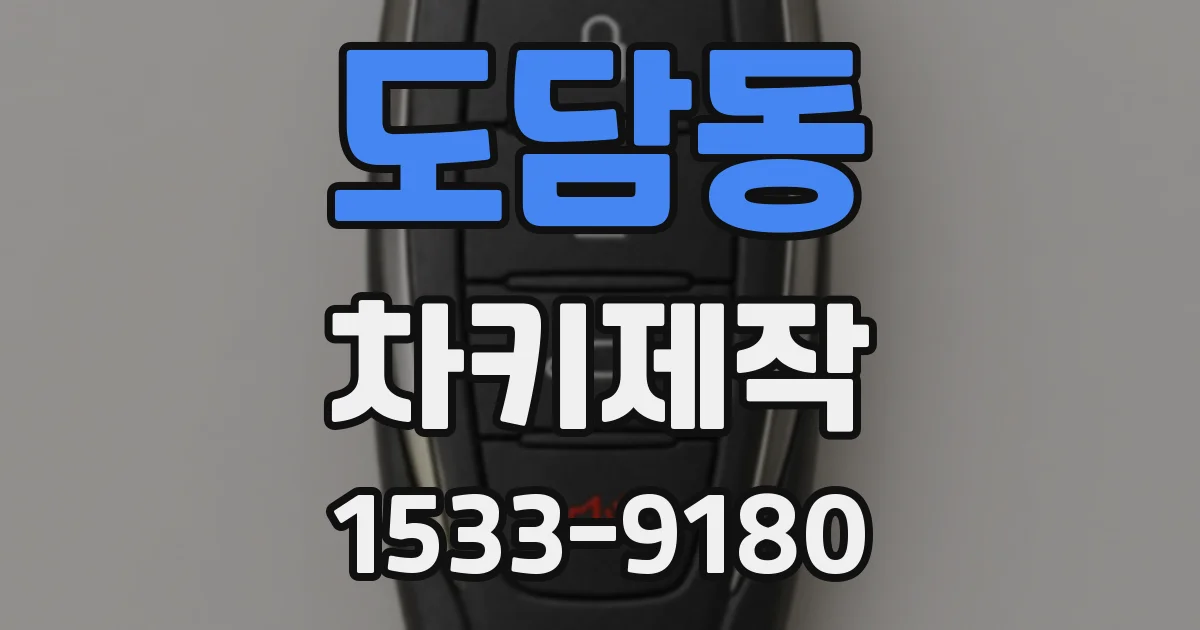 도담동 차키제작