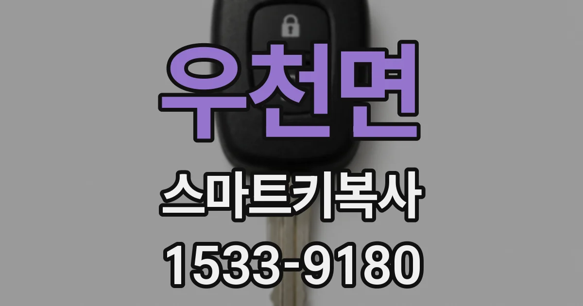 우천면 스마트키복사
