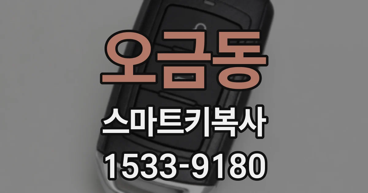 오금동 스마트키복사