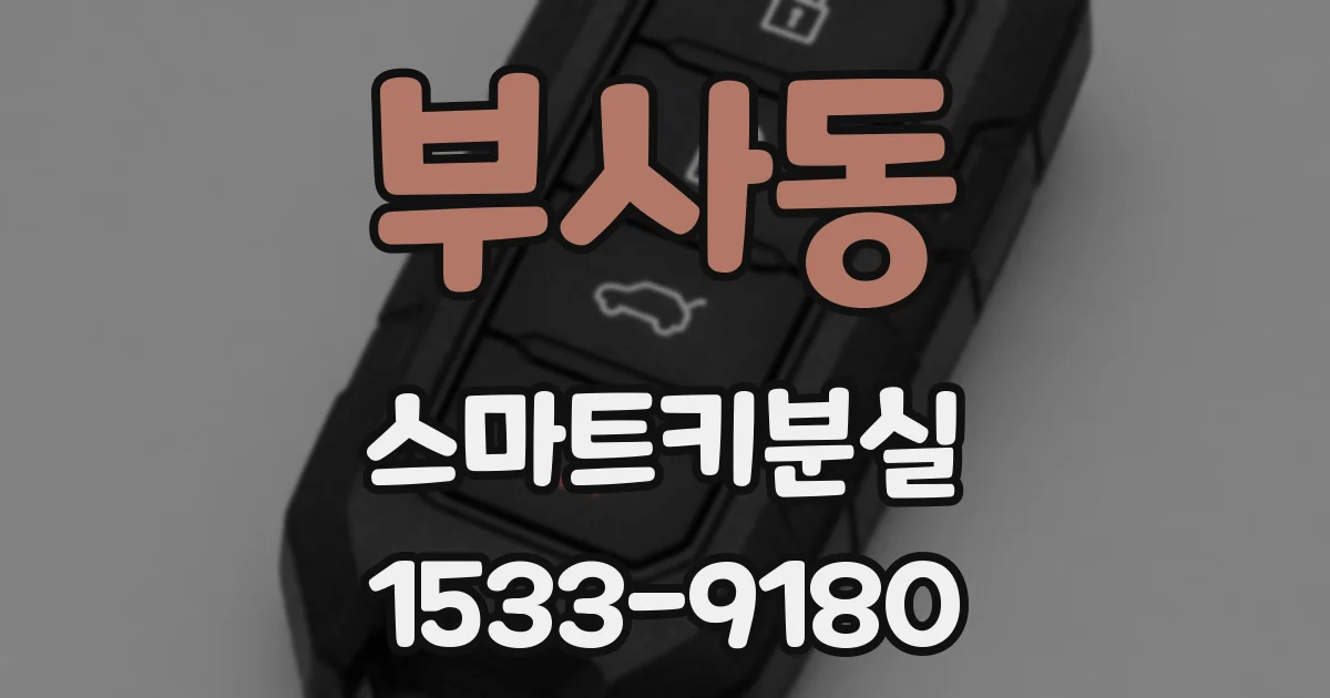 부사동 스마트키분실