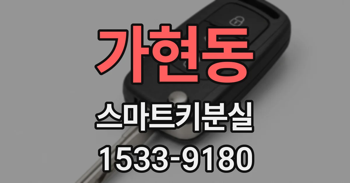 가현동 스마트키분실