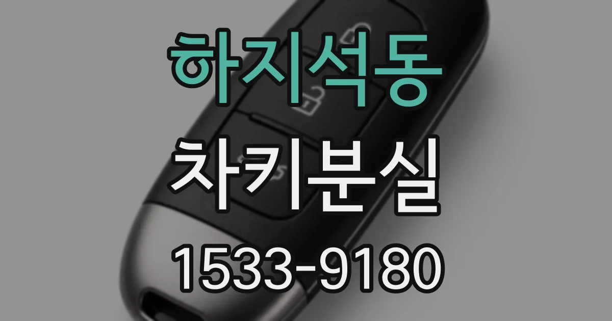 하지석동 차키분실
