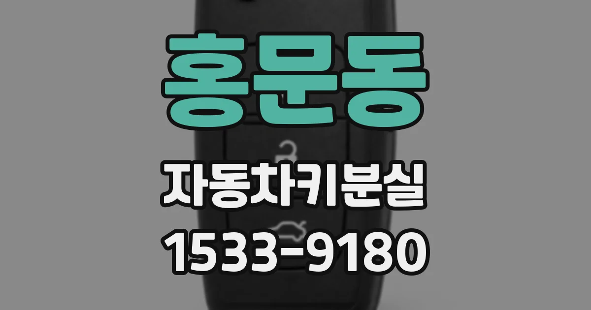 홍문동 자동차키분실