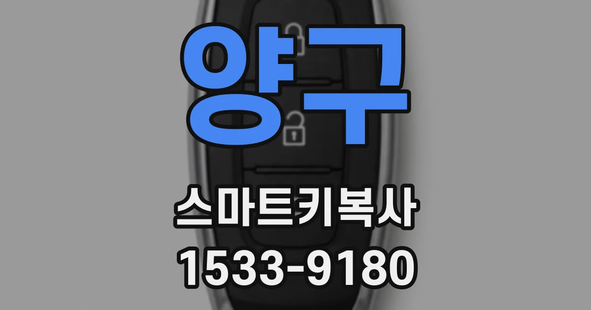 양구 스마트키복사