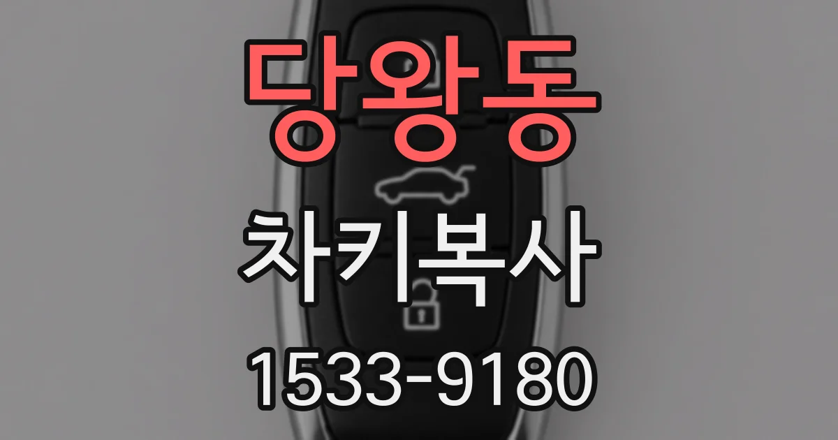 당왕동 차키복사