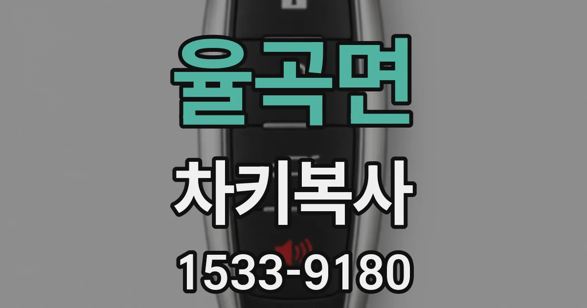 율곡면 차키복사