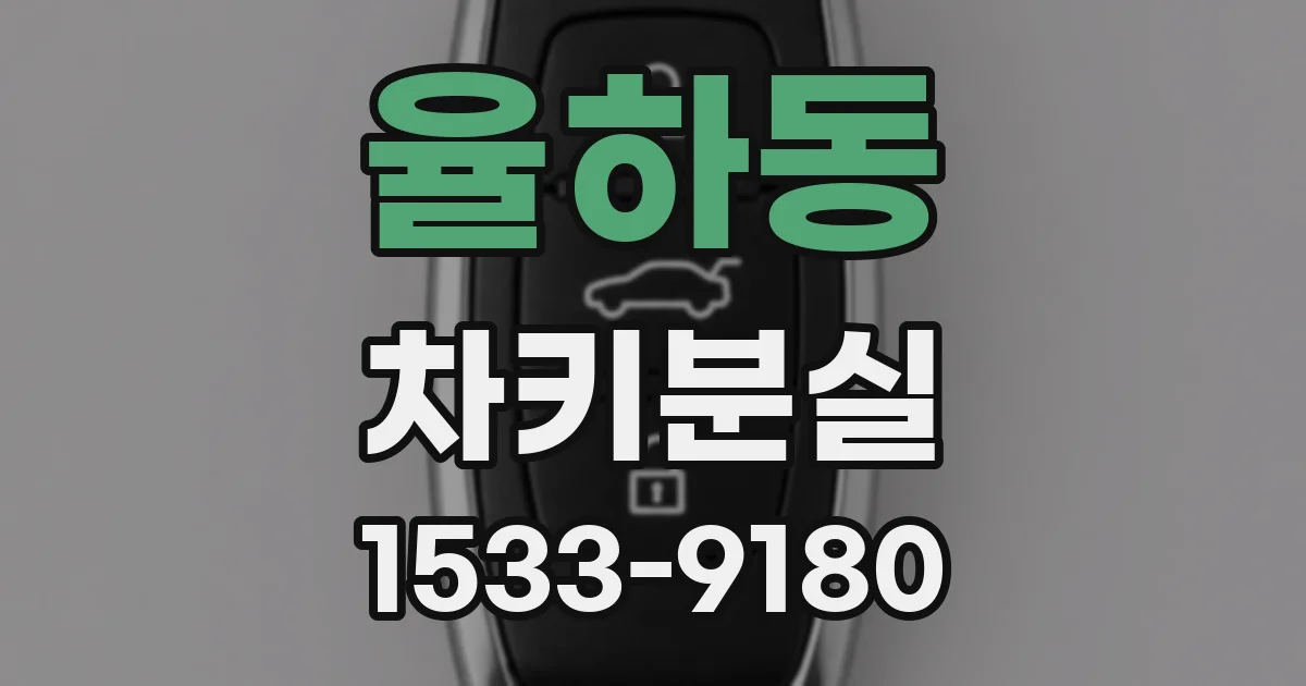 율하동 차키분실