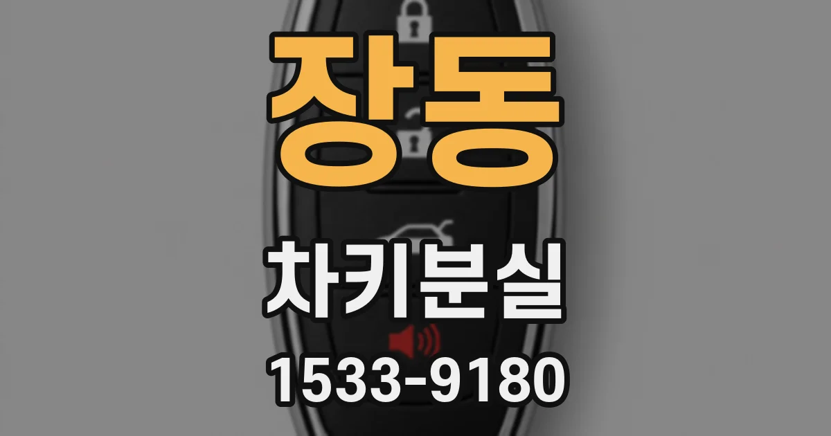 장동 차키분실