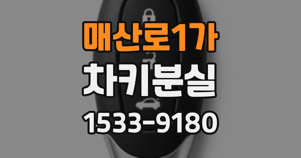 매산로1가 차키분실