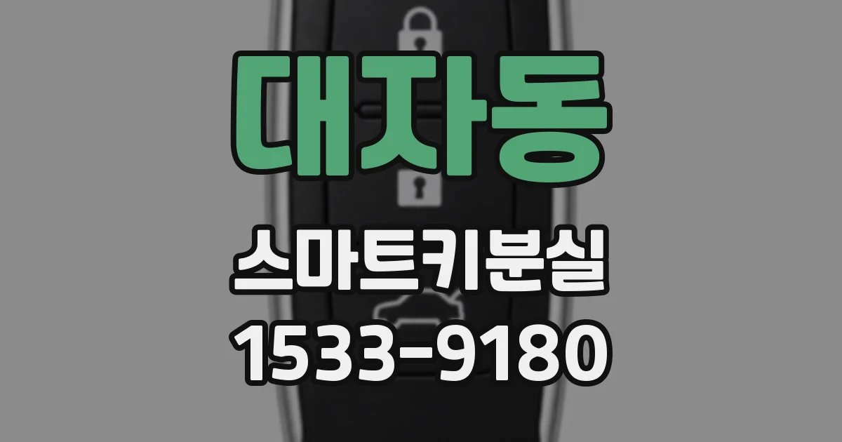 대자동 스마트키분실