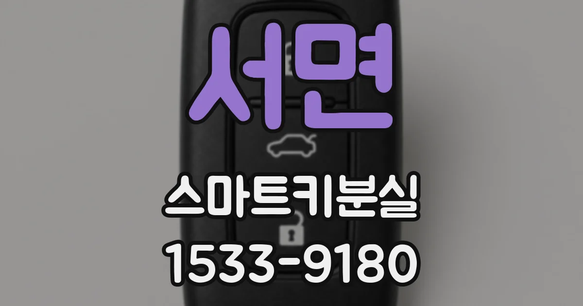 서면 스마트키분실