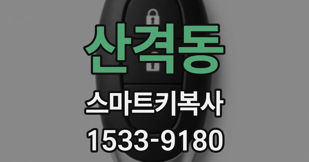 산격동 스마트키복사