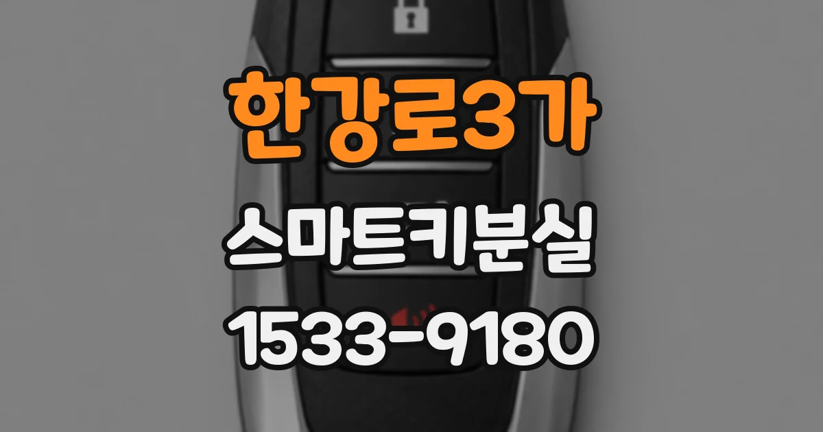 한강로3가 스마트키분실