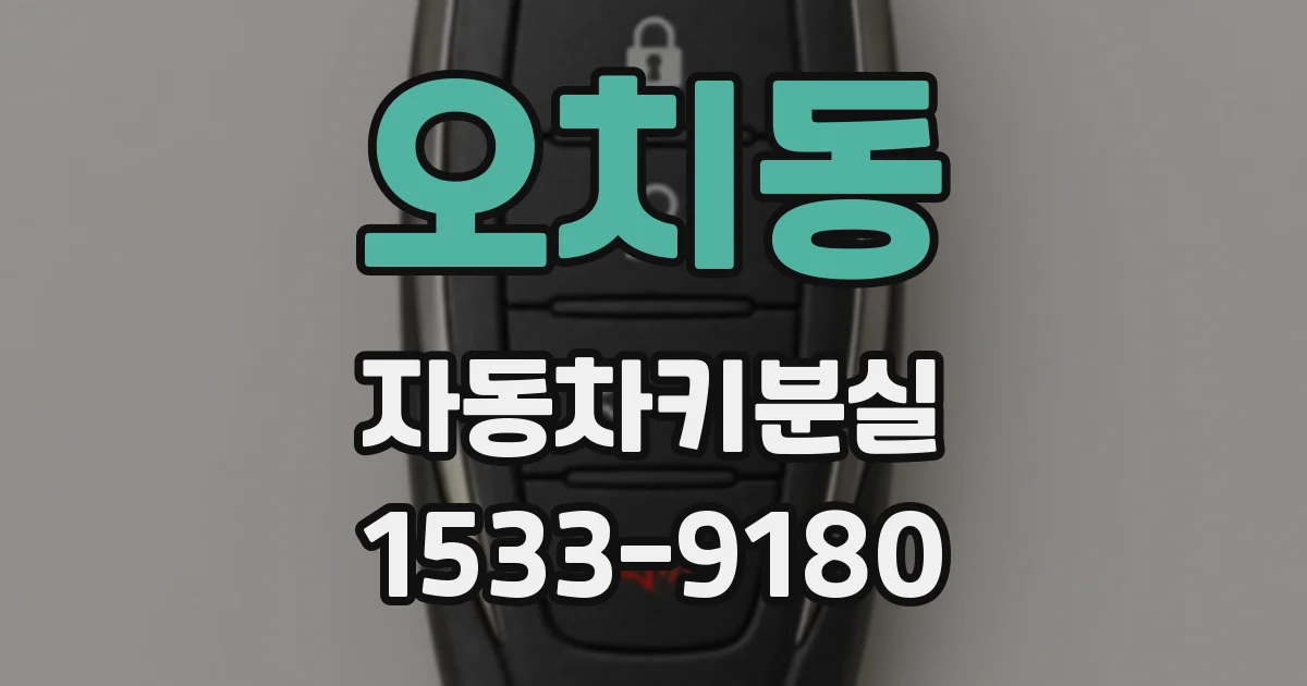 오치동 자동차키분실