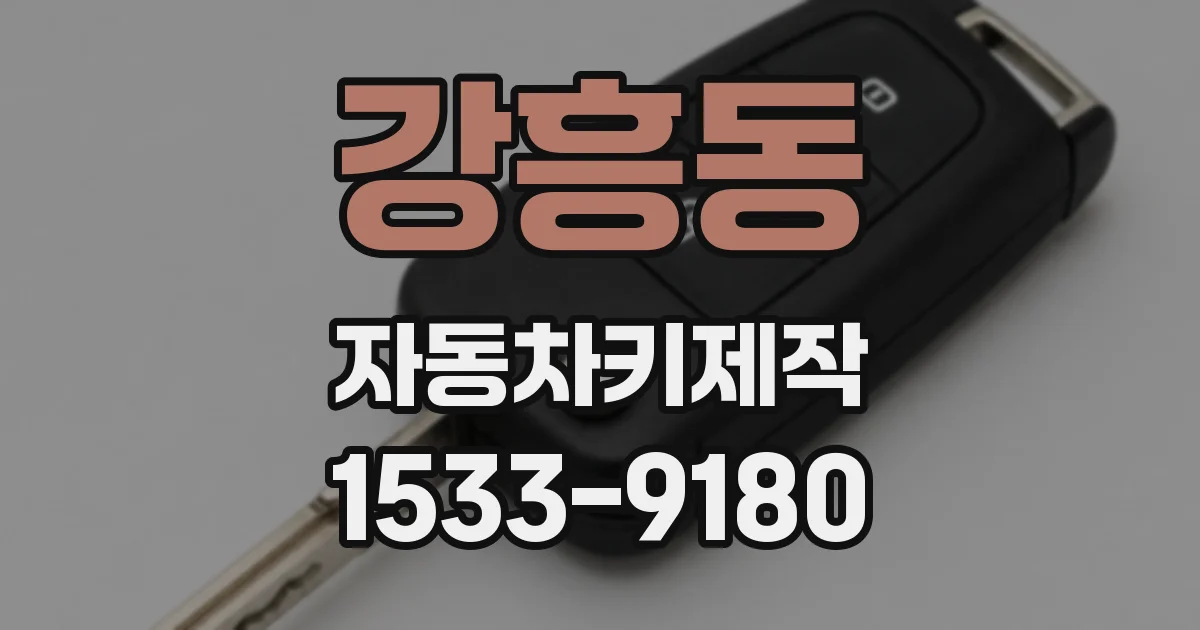 강흥동 자동차키제작