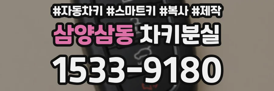 삼양삼동 차키분실