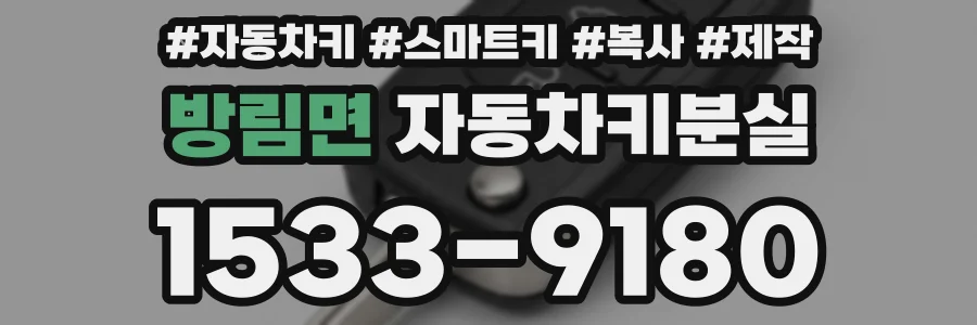 방림면 자동차키분실