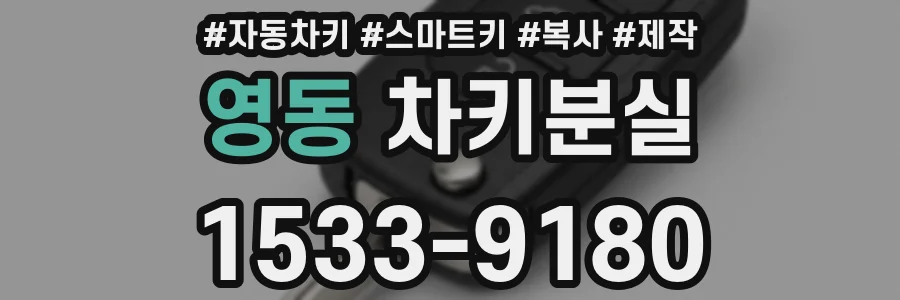 영동 차키분실