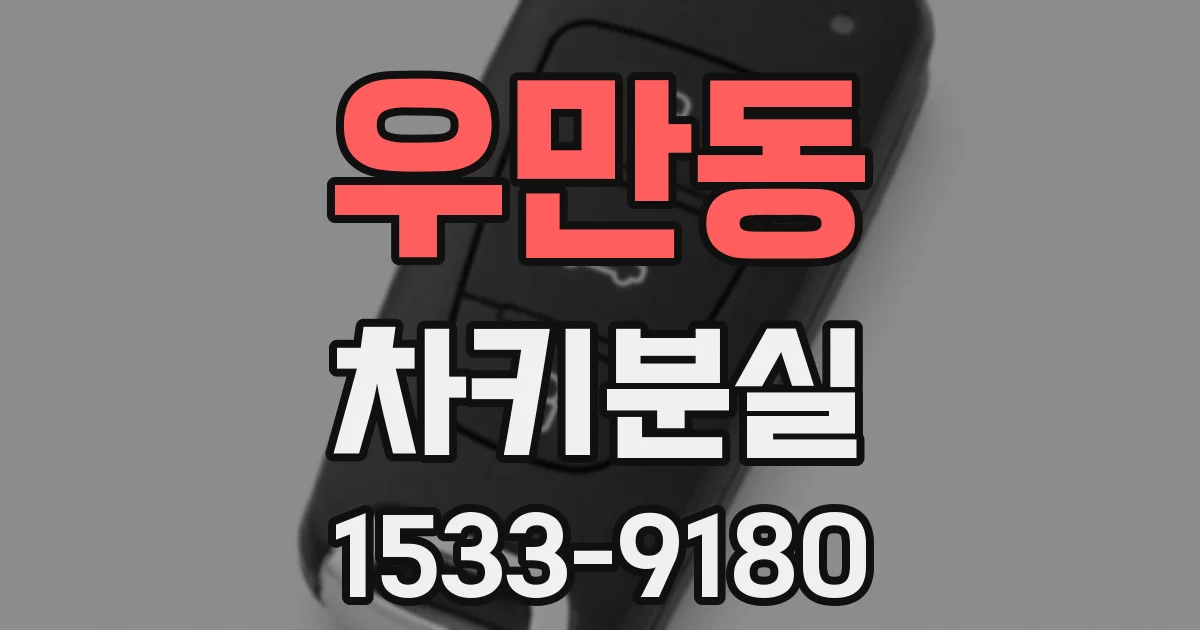 우만동 차키분실