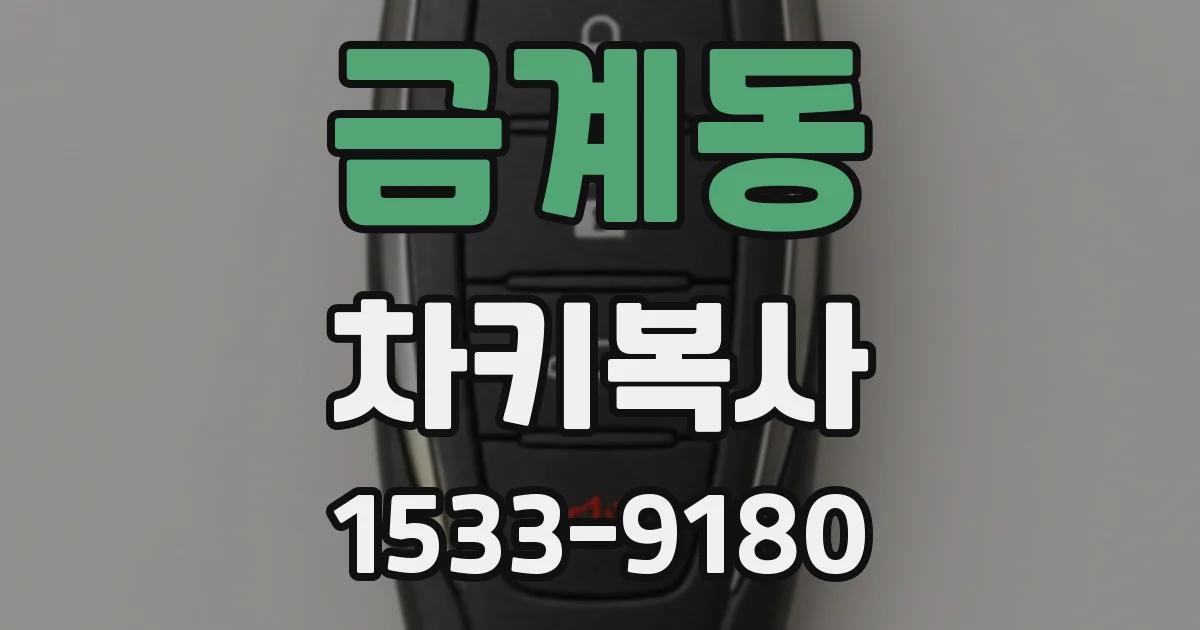 금계동 차키복사