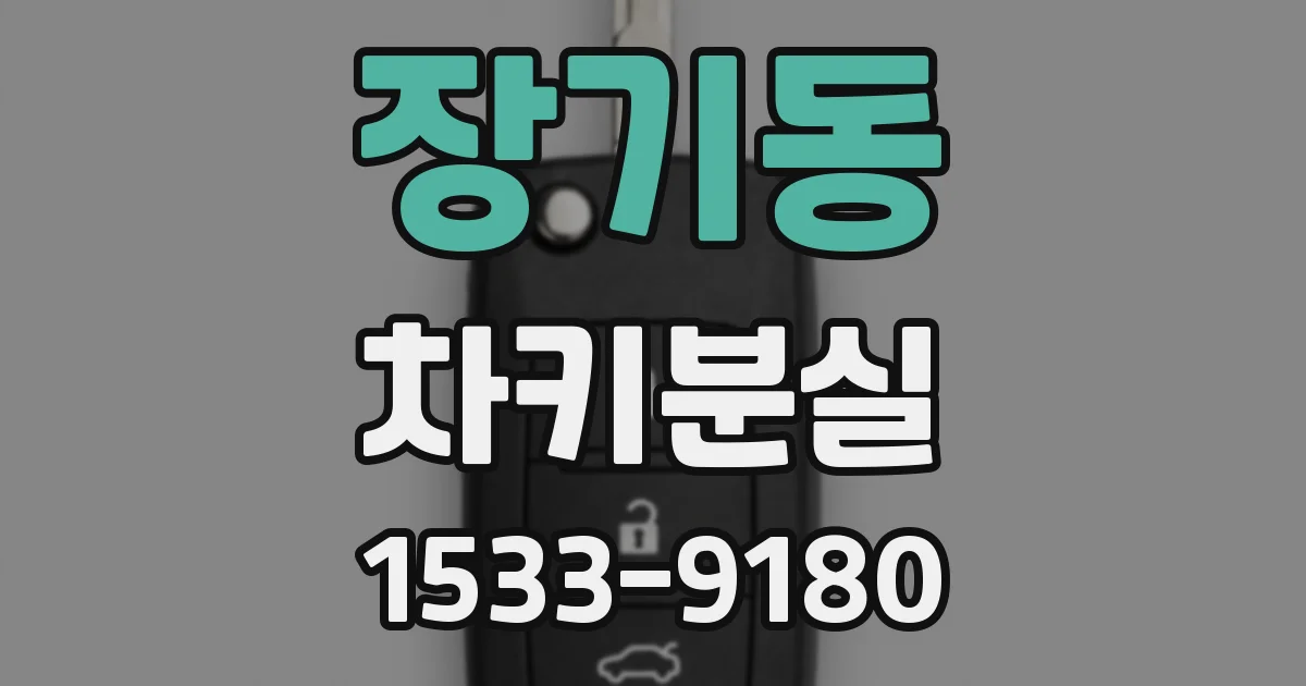 장기동 차키분실