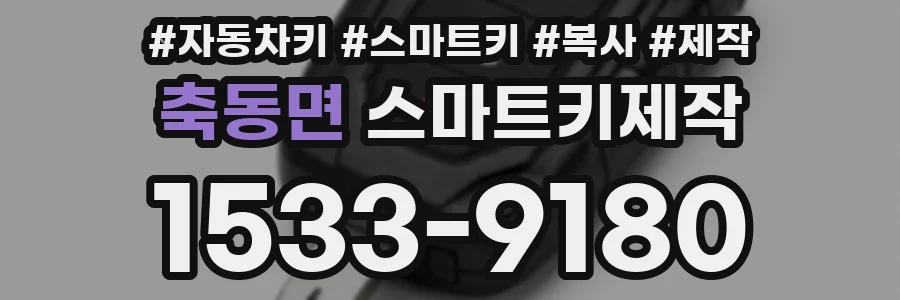 축동면 스마트키제작